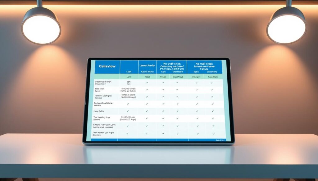 no credit check loan comparison