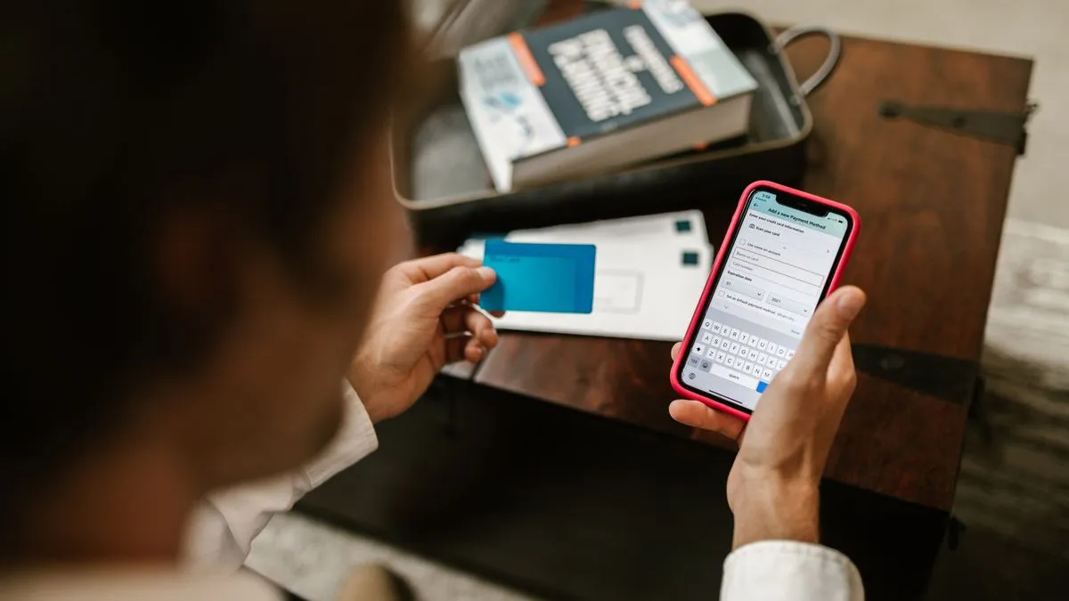 Applying for a small online loan on a phone in Canada