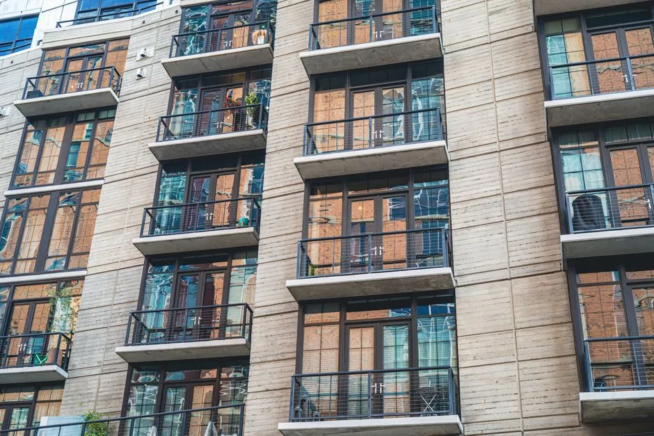 Modern Canadian apartment building - borrow money for rent in Canada