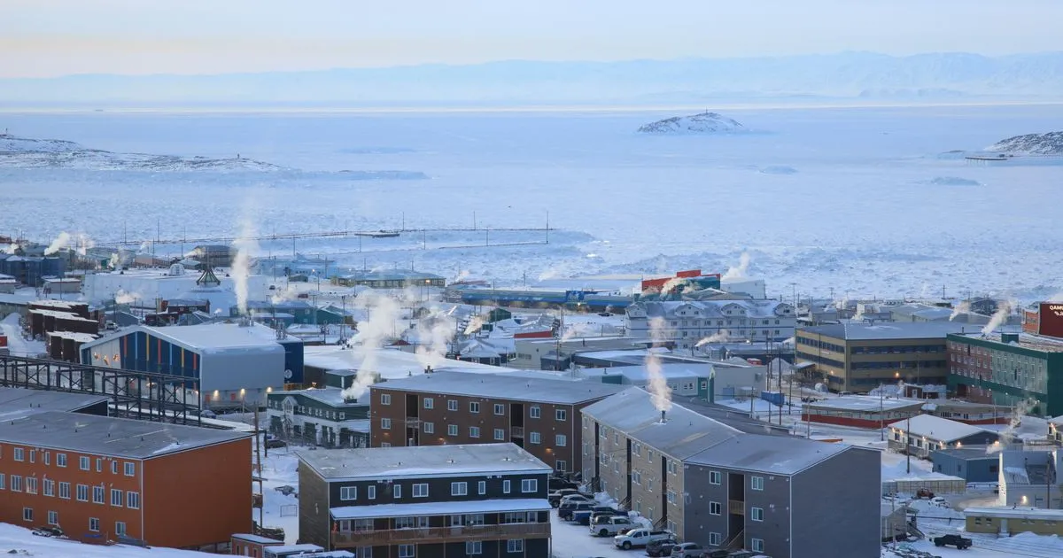 Winter view of Iqaluit and Frobisher Bay - borrow money online Nunavut