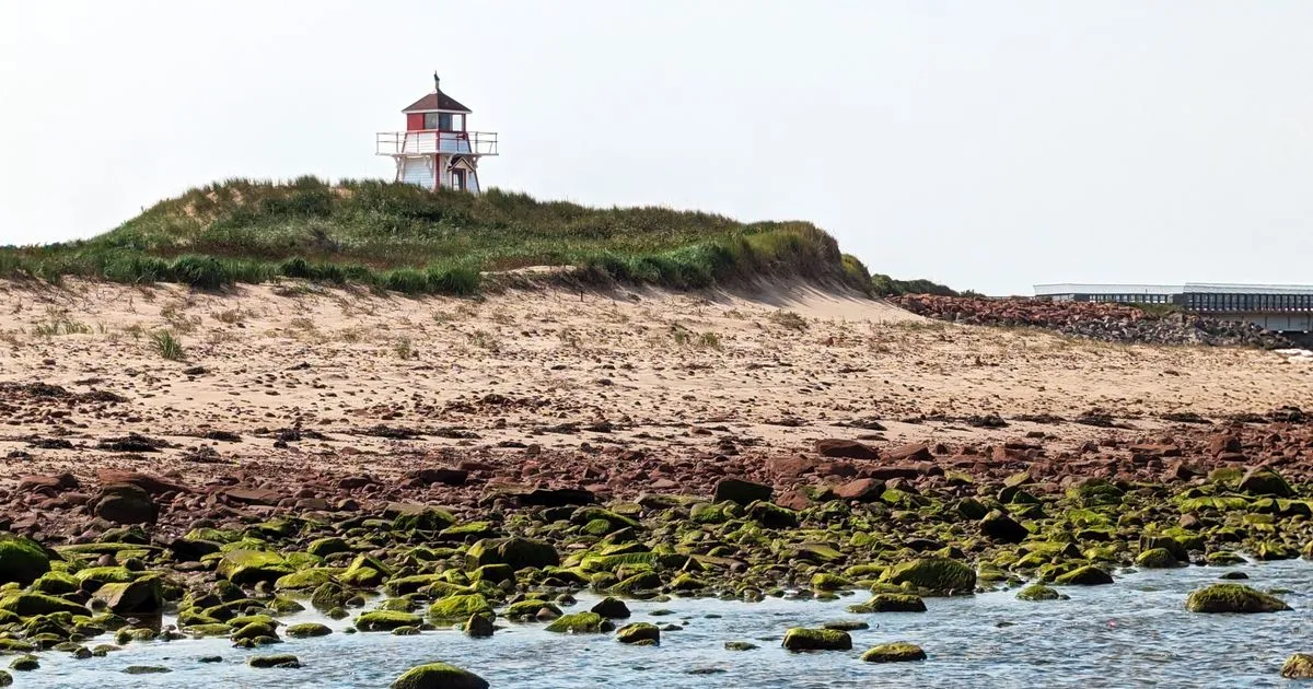 Covehead Harbour lighthouse on PEI's north shore - borrow money online PEI