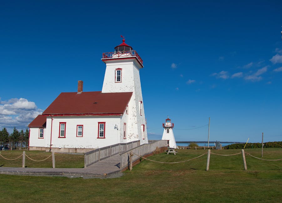 Historic Wood Islands Lighthouse on Prince Edward Island, Canada