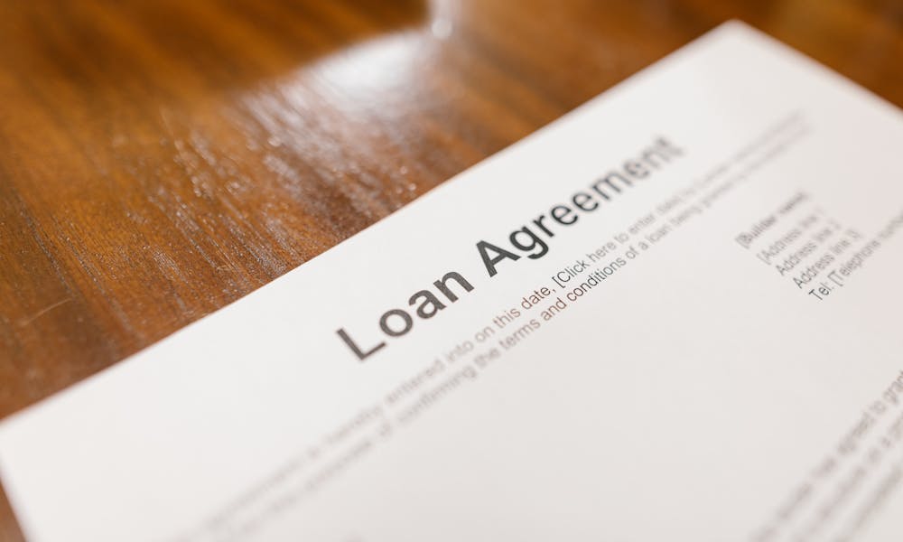 Small personal loan agreement showing APR and repayment terms in Canada