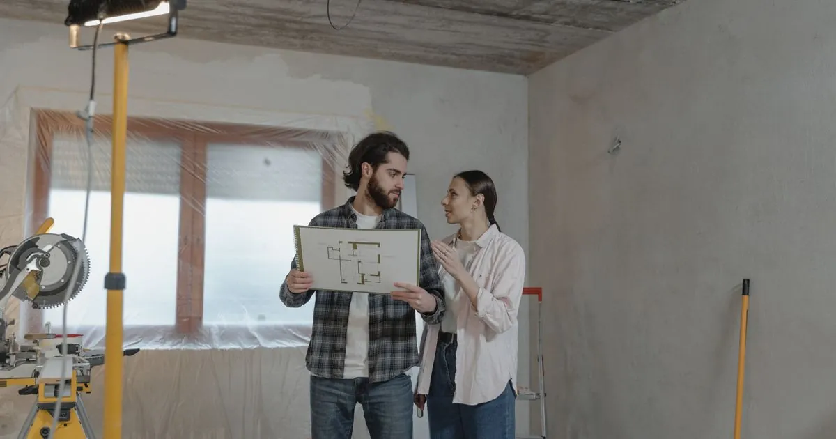 Couple planning a renovation funded by a $10000 loan in Canada
